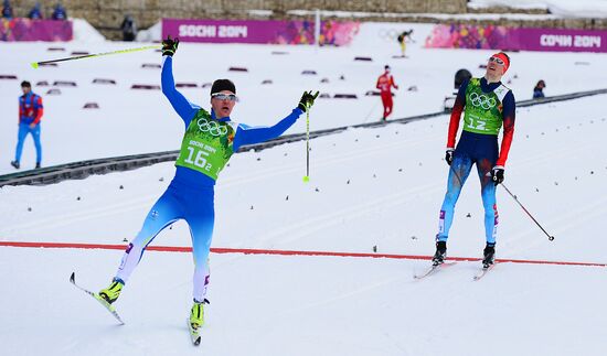 2014 Winter Olympics. Cross-country skiing. Men. Team sprint