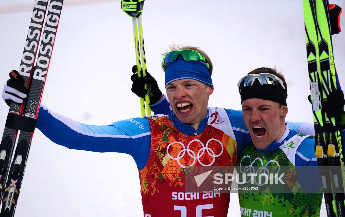 2014 Winter Olympics. Cross-country skiing. Men. Team sprint