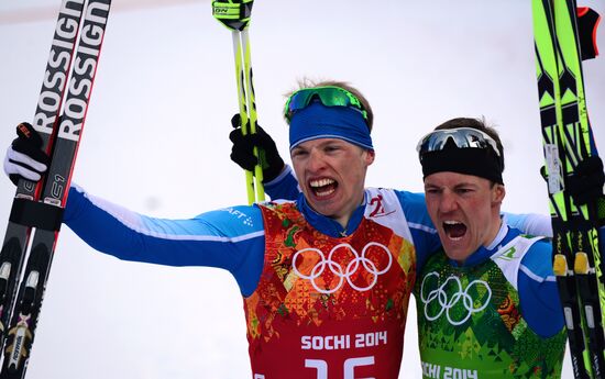 2014 Winter Olympics. Cross-country skiing. Men. Team sprint