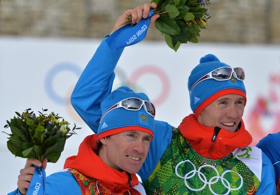 2014 Winter Olympics. Cross-country skiing. Men. Team sprint