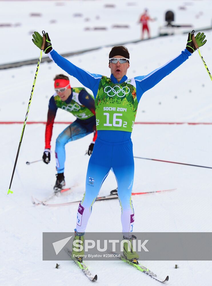 2014 Winter Olympics. Cross-country skiing. Men. Team sprint