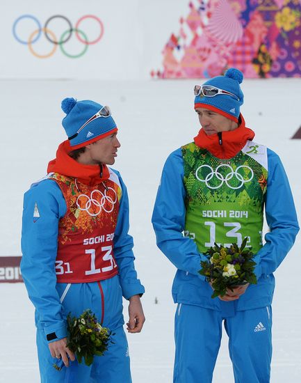 2014 Winter Olympics. Cross-country skiing. Men. Team sprint