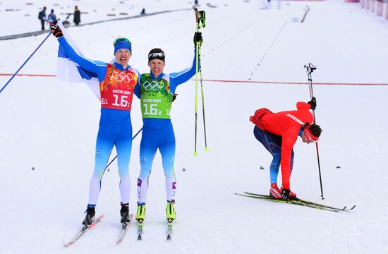 2014 Winter Olympics. Cross-country skiing. Men. Team sprint