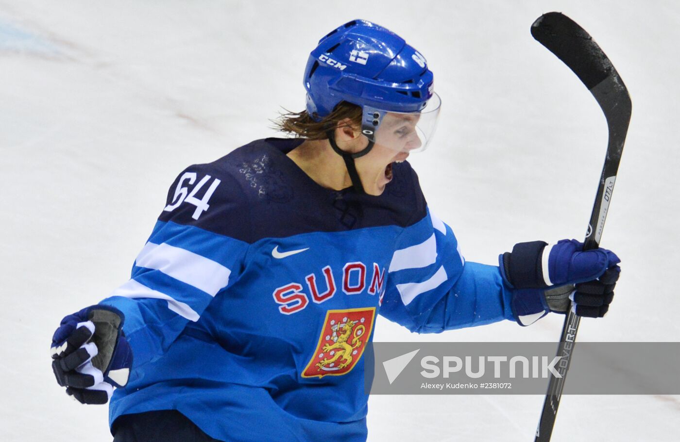 2014 Winter Olympics. Ice hockey. Men. Finland vs. Russia