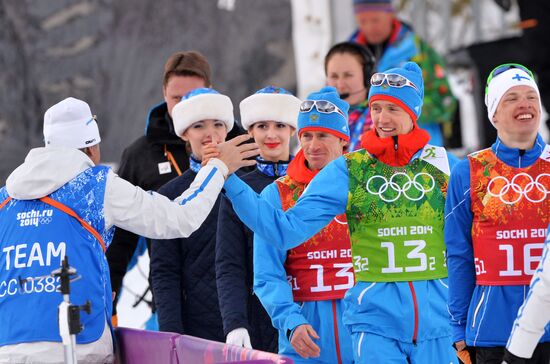 2014 Winter Olympics. Cross-country skiing. Men. Team sprint