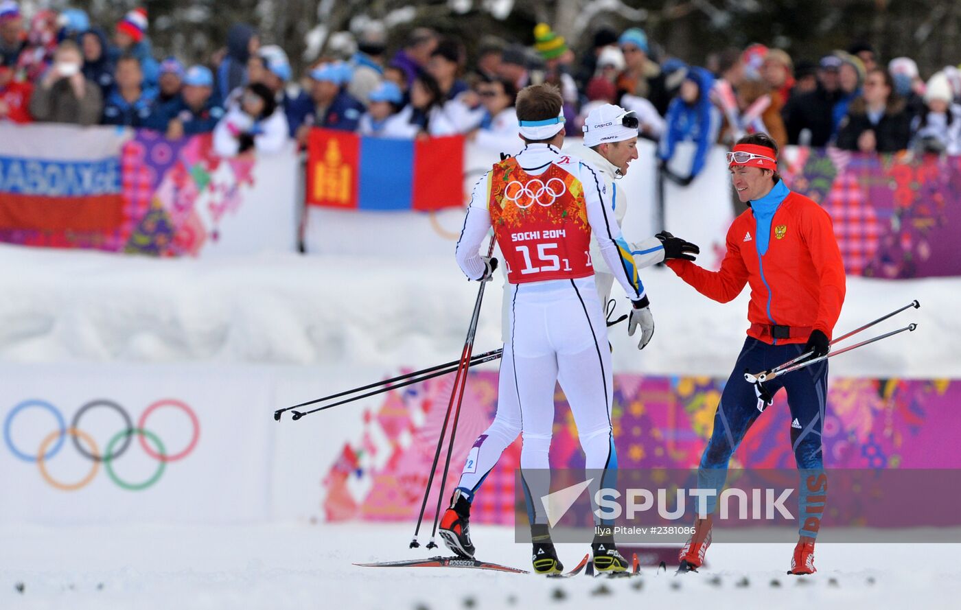 2014 Winter Olympics. Cross-country skiing. Men. Team sprint