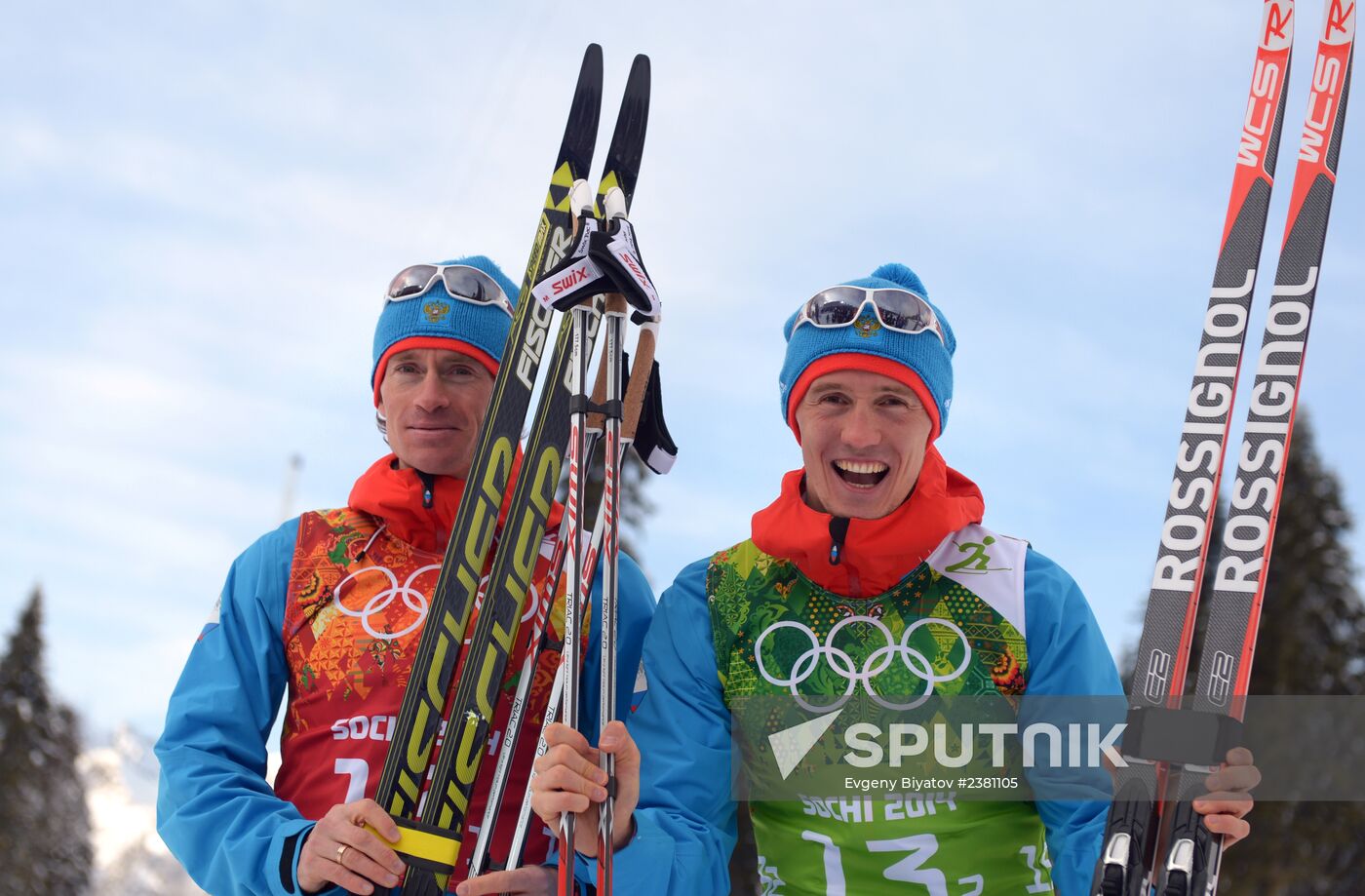 2014 Winter Olympics. Cross-country skiing. Men. Team sprint