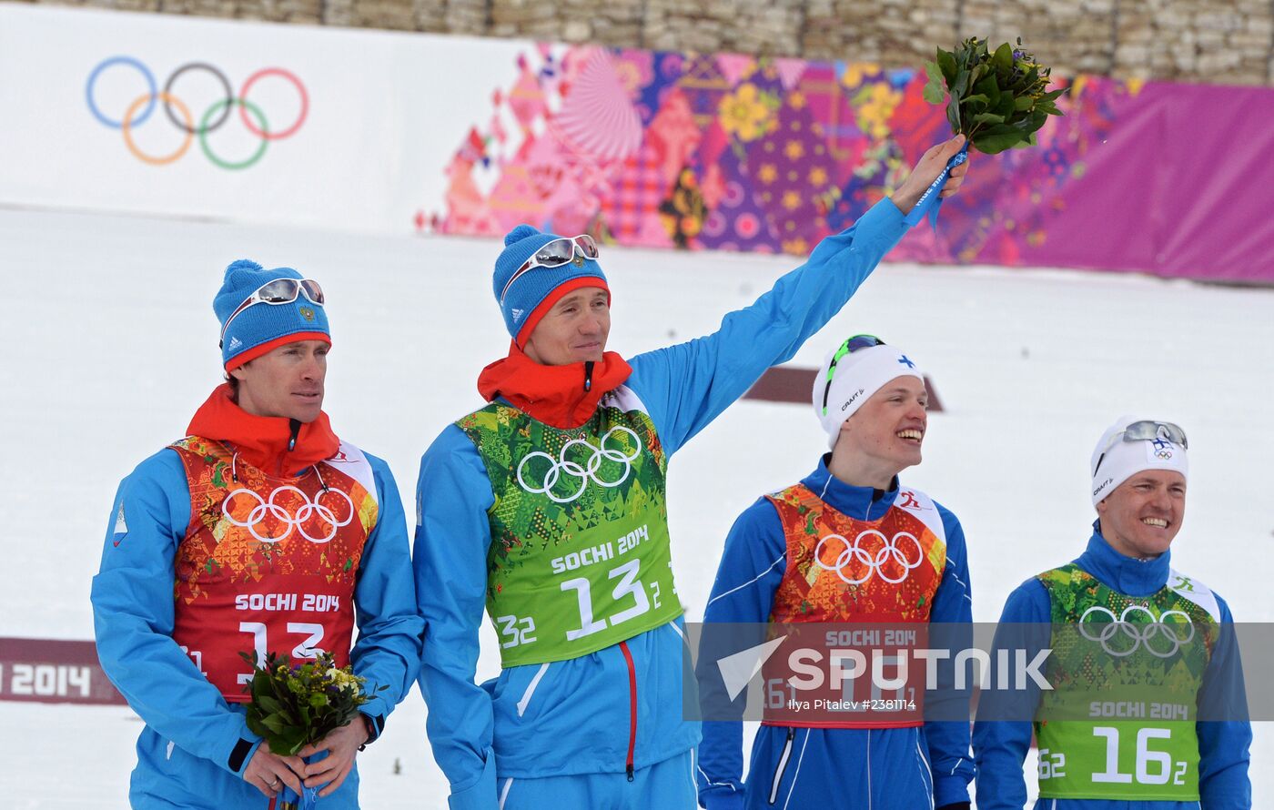 2014 Winter Olympics. Cross-country skiing. Men. Team sprint