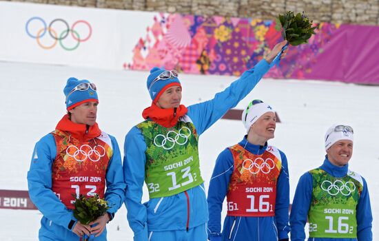 2014 Winter Olympics. Cross-country skiing. Men. Team sprint