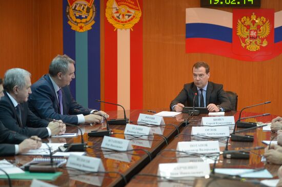 Dmitry Medvedev's working visit to Mirny