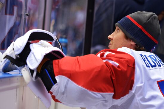 2014 Winter Olympics. Ice hockey. Men. Finland vs. Russia