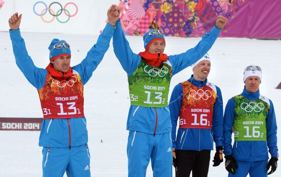 2014 Winter Olympics. Cross-country skiing. Men. Team sprint