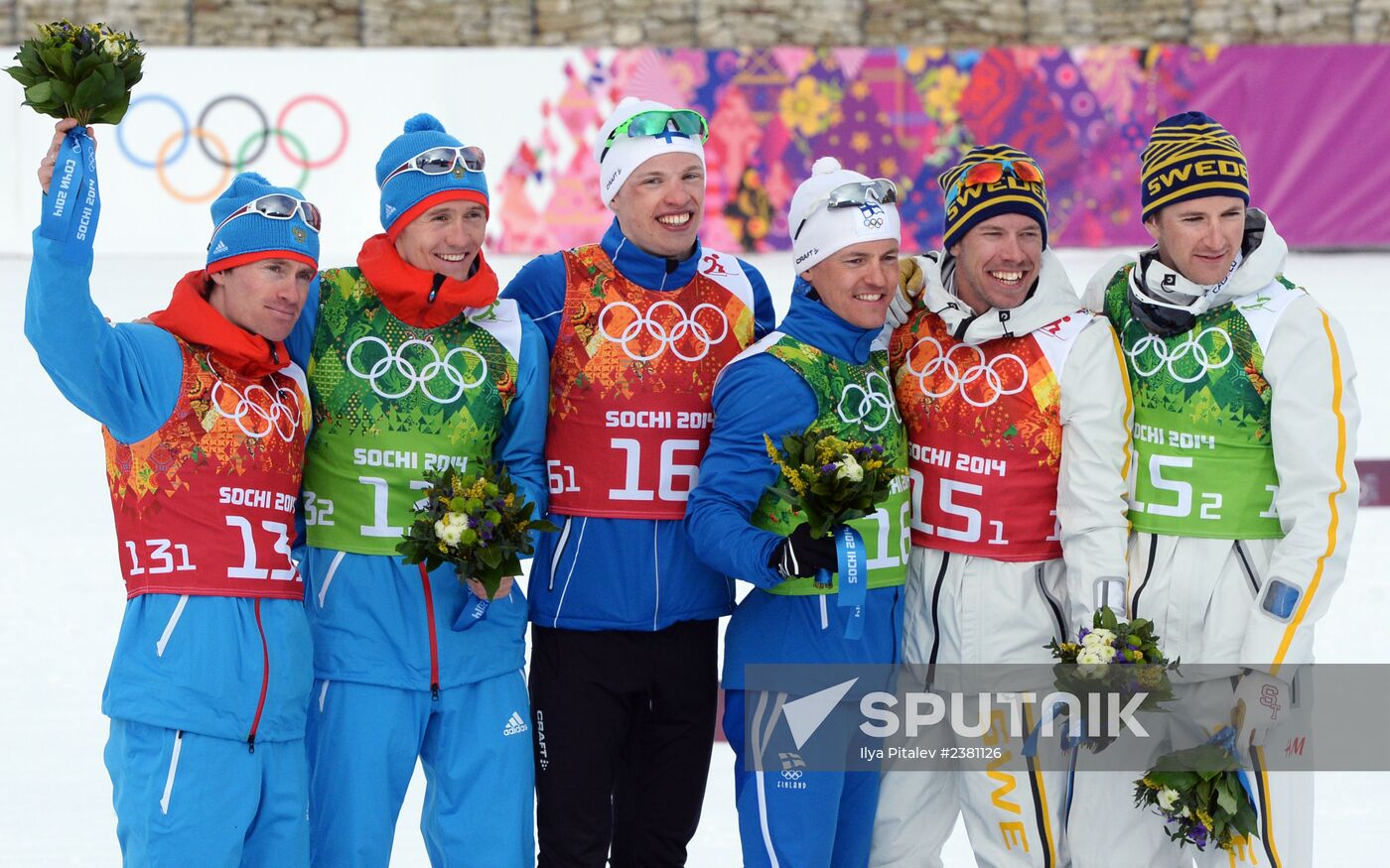 2014 Winter Olympics. Cross-country skiing. Men. Team sprint