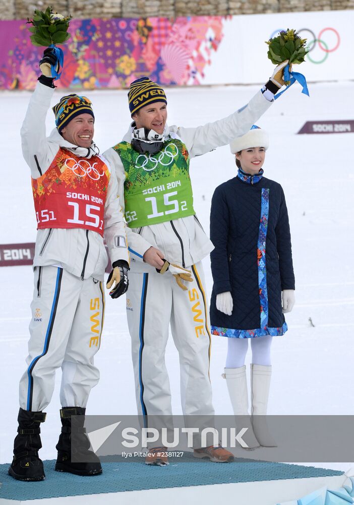 2014 Winter Olympics. Cross-country skiing. Men. Team sprint