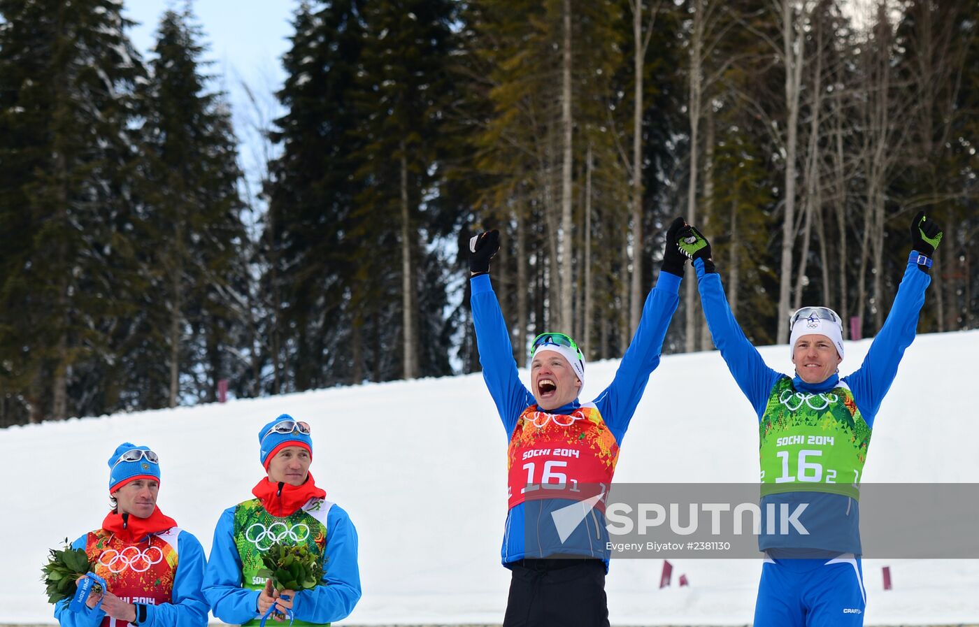 2014 Winter Olympics. Cross-country skiing. Men. Team sprint