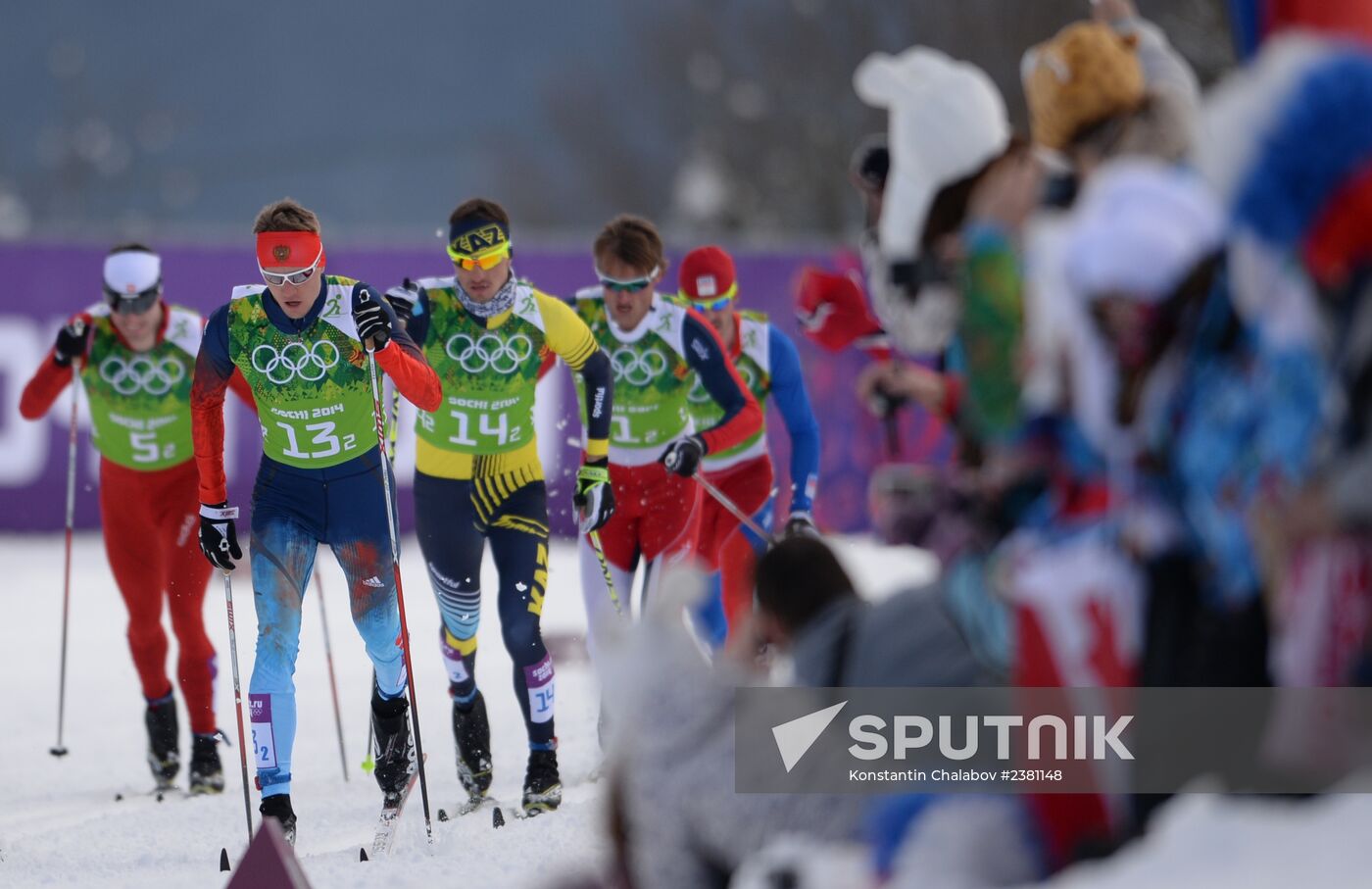 2014 Winter Olympics. Cross-country skiing. Men. Team sprint