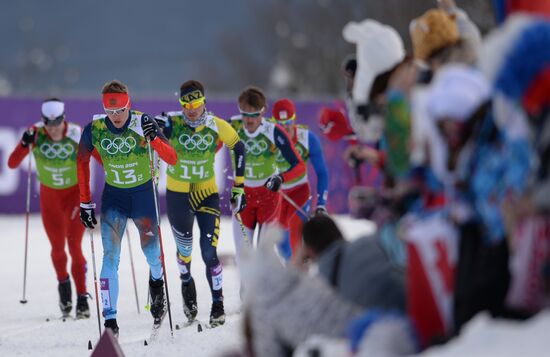 2014 Winter Olympics. Cross-country skiing. Men. Team sprint