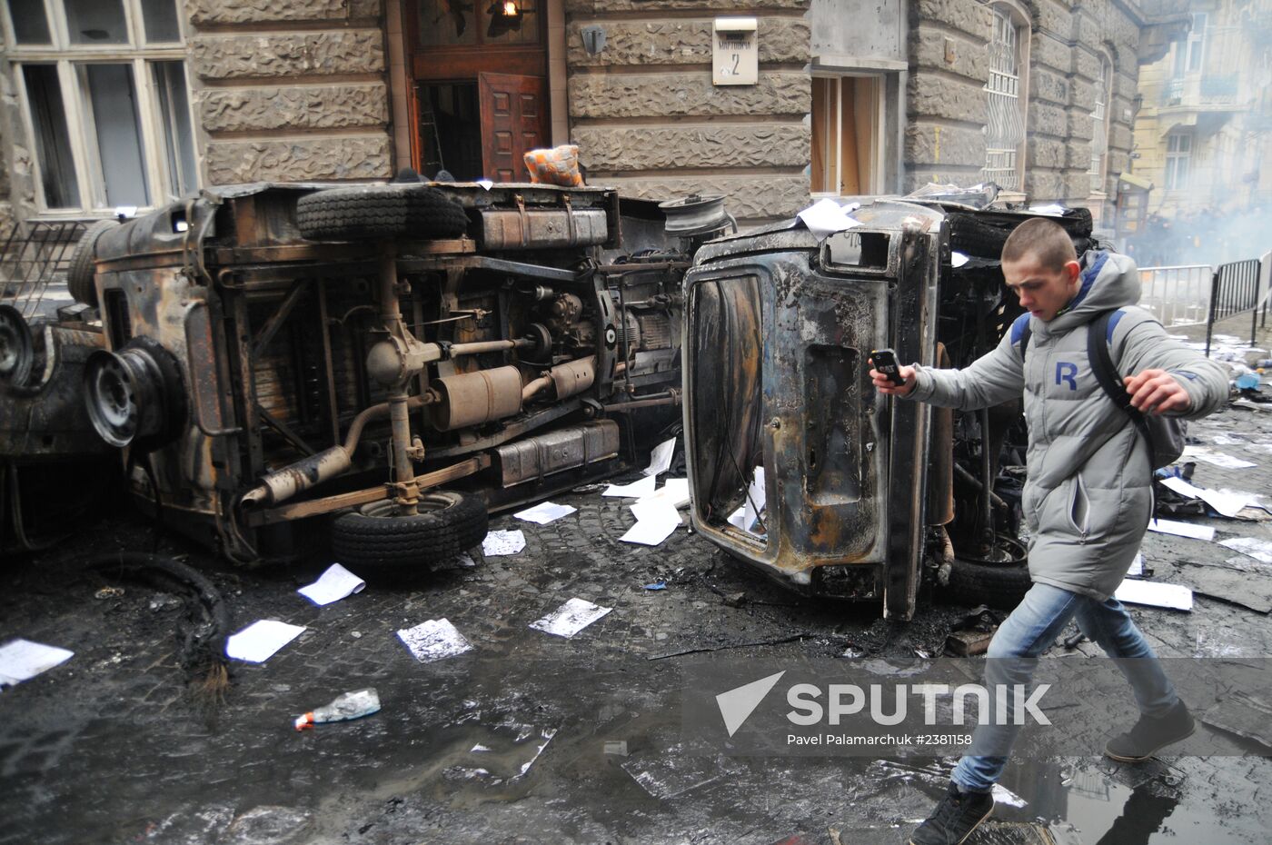 Mass protests in Lviv