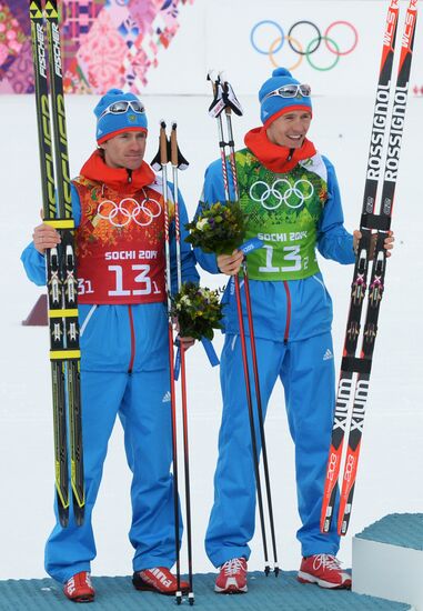 2014 Winter Olympics. Cross-country skiing. Men. Team sprint