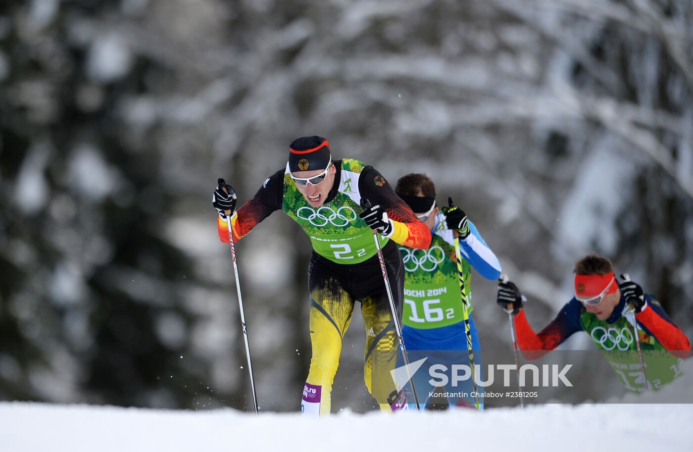 2014 Winter Olympics. Cross-country skiing. Men. Team sprint