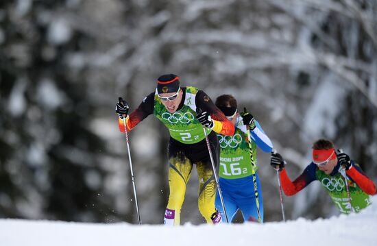 2014 Winter Olympics. Cross-country skiing. Men. Team sprint