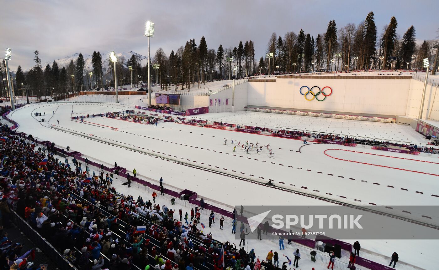 2014 Winter Olympics. Biathlon. Mixed relay