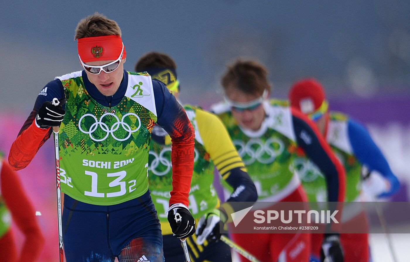 2014 Winter Olympics. Cross-country skiing. Men. Team sprint