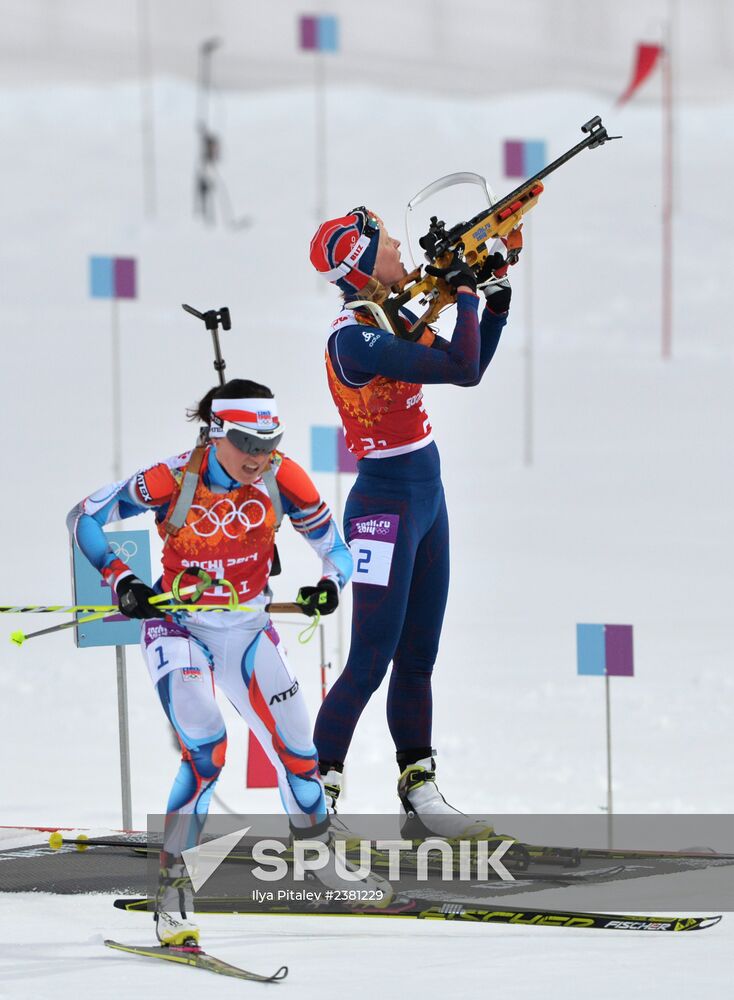 2014 Winter Olympics. Biathlon. Mixed relay