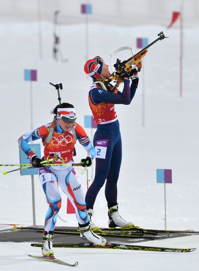 2014 Winter Olympics. Biathlon. Mixed relay