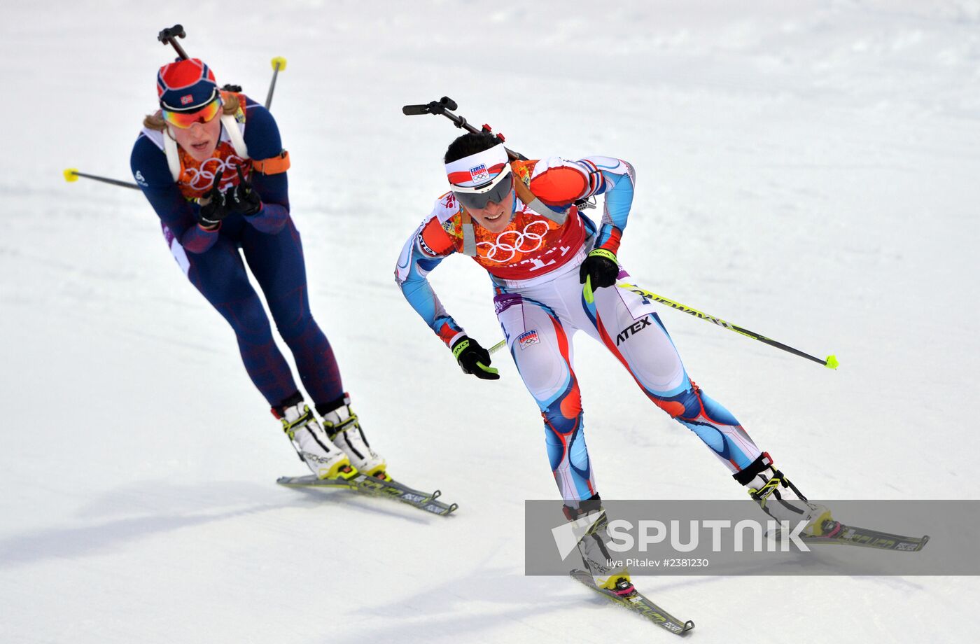 2014 Winter Olympics. Biathlon. Mixed relay