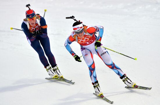 2014 Winter Olympics. Biathlon. Mixed relay