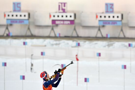 2014 Winter Olympics. Biathlon. Mixed relay