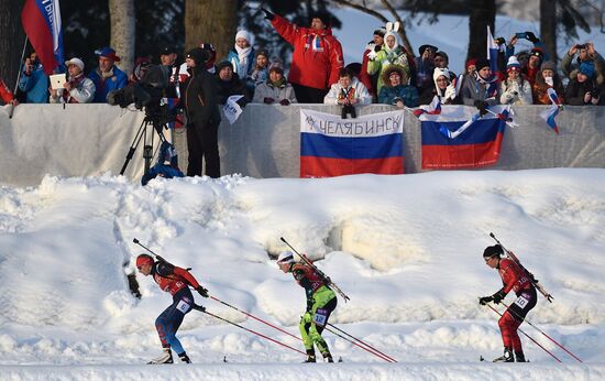 2014 Winter Olympics. Biathlon. Mixed relay