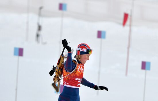 2014 Winter Olympics. Biathlon. Mixed relay