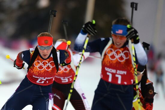 2014 Winter Olympics. Biathlon. Mixed relay