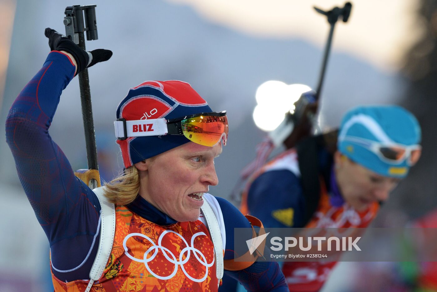 2014 Winter Olympics. Biathlon. Mixed relay