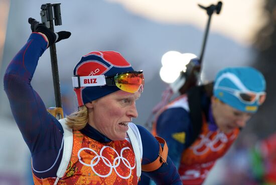 2014 Winter Olympics. Biathlon. Mixed relay