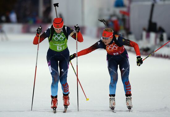 2014 Winter Olympics. Biathlon. Mixed relay