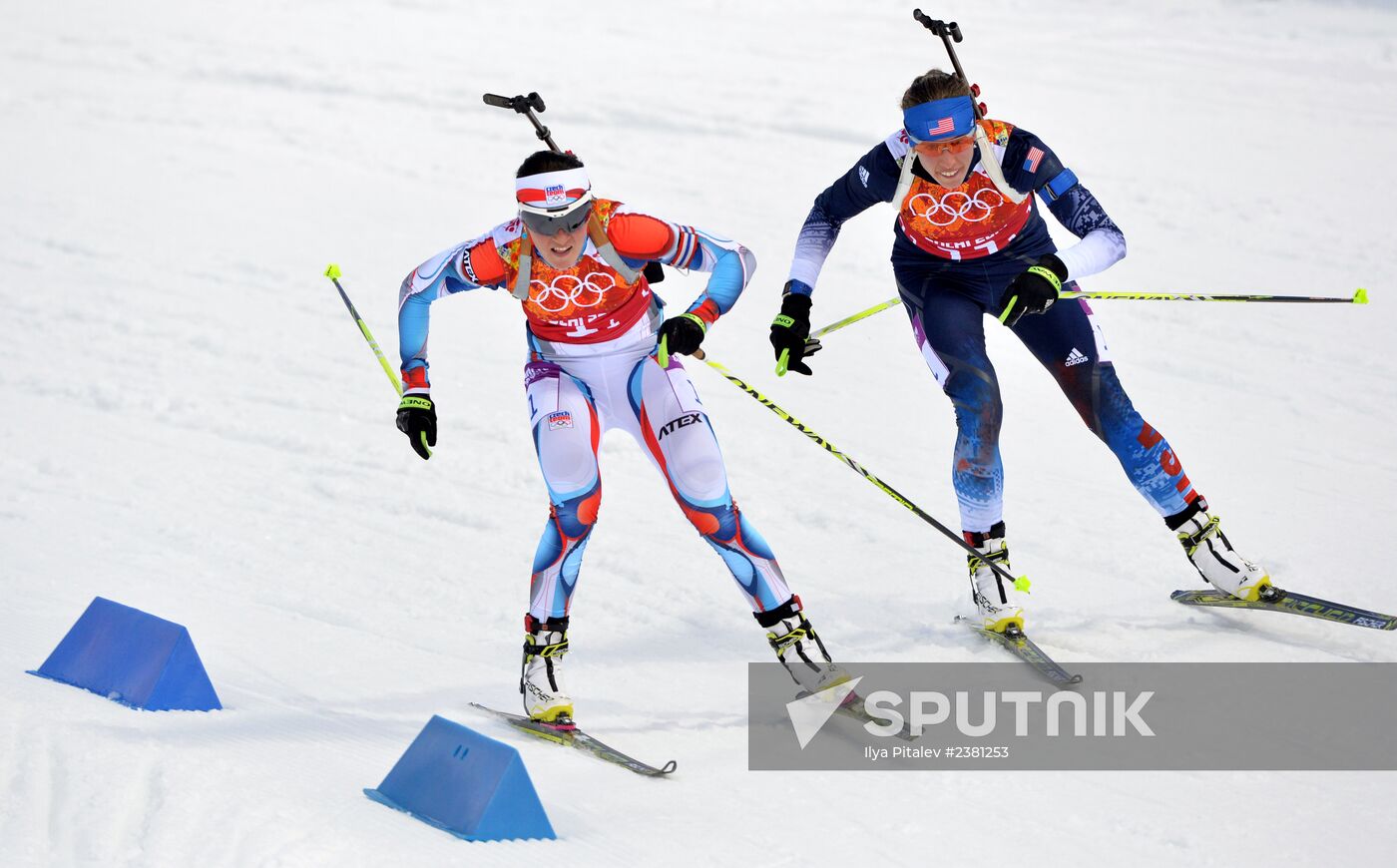 2014 Winter Olympics. Biathlon. Mixed relay
