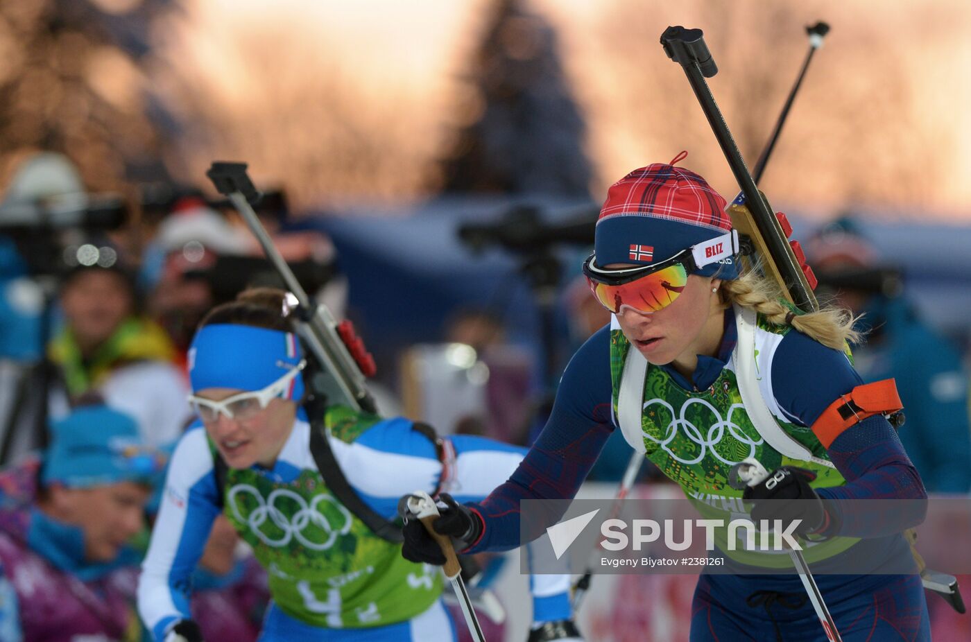 2014 Winter Olympics. Biathlon. Mixed relay