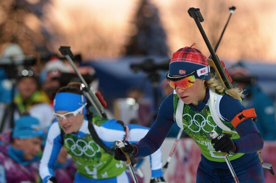 2014 Winter Olympics. Biathlon. Mixed relay