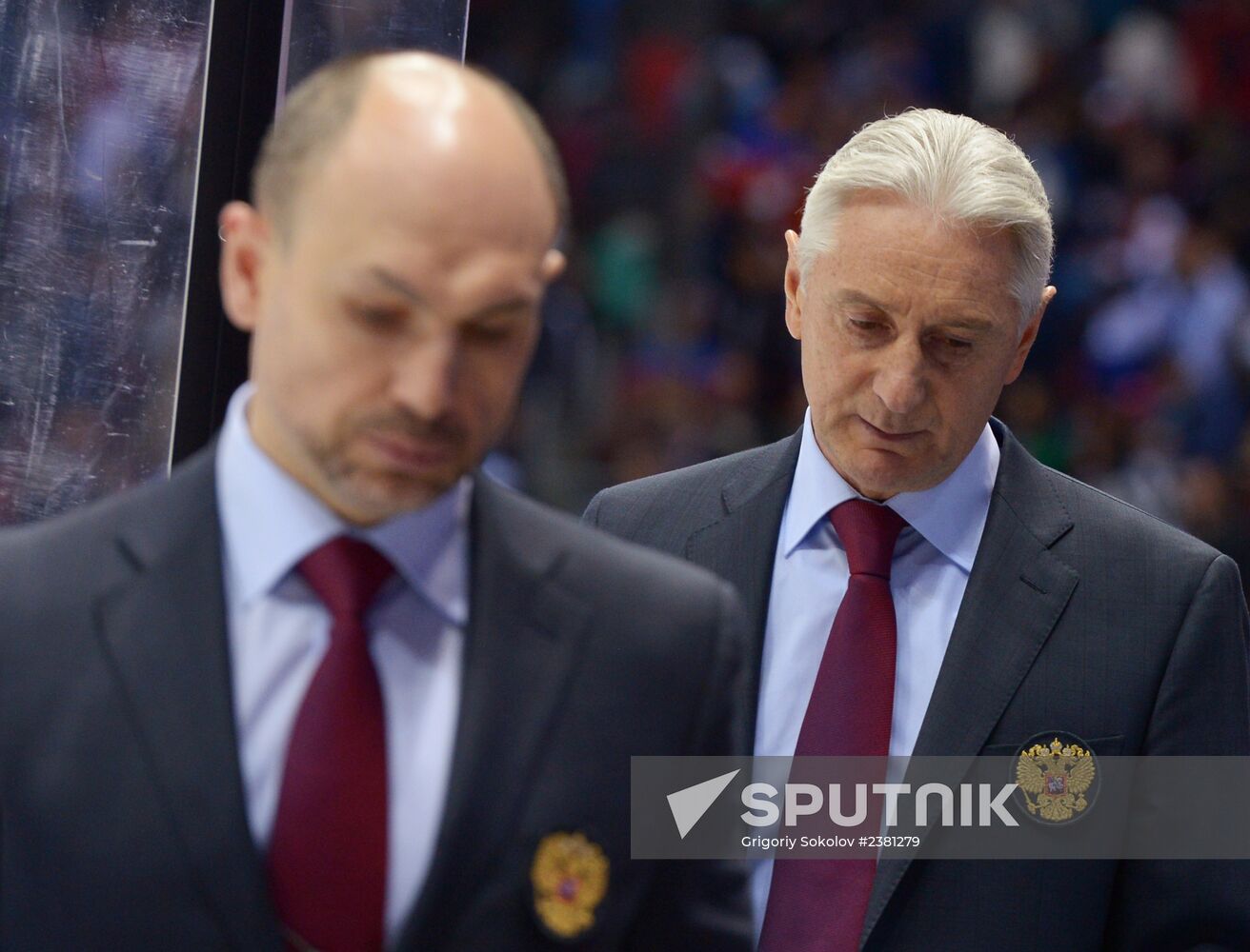 2014 Winter Olympics. Ice hockey. Men. Finland vs. Russia