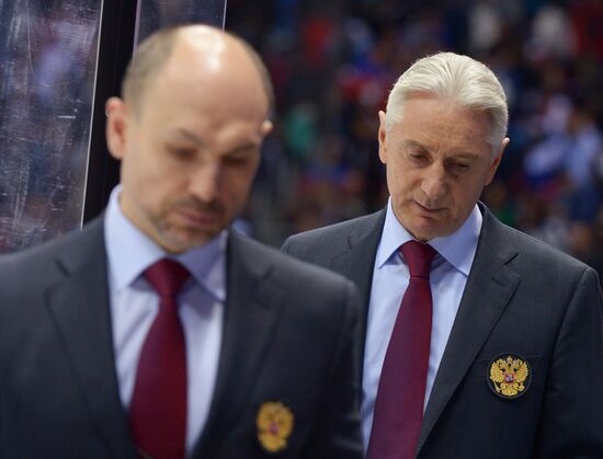 2014 Winter Olympics. Ice hockey. Men. Finland vs. Russia