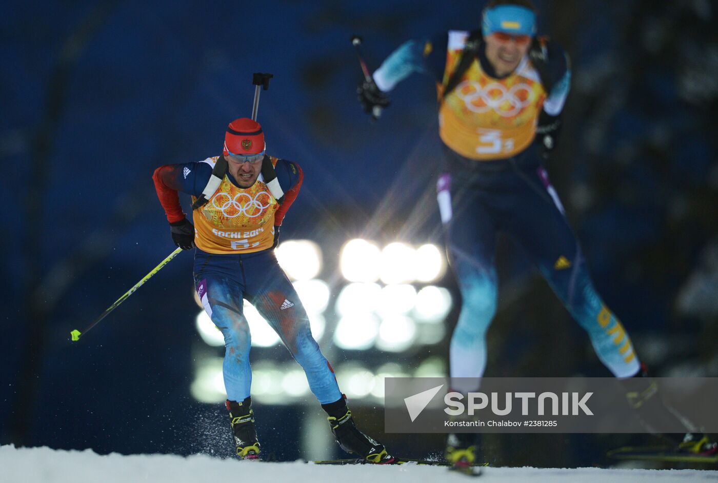 2014 Winter Olympics. Biathlon. Mixed relay