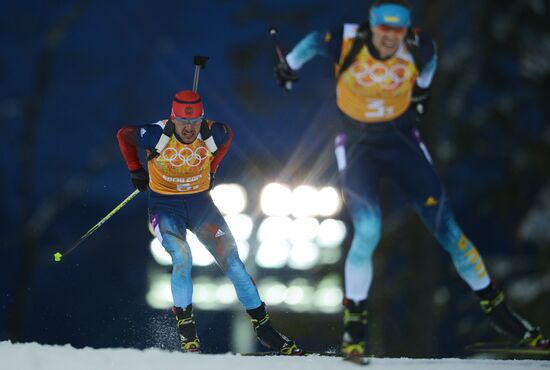 2014 Winter Olympics. Biathlon. Mixed relay