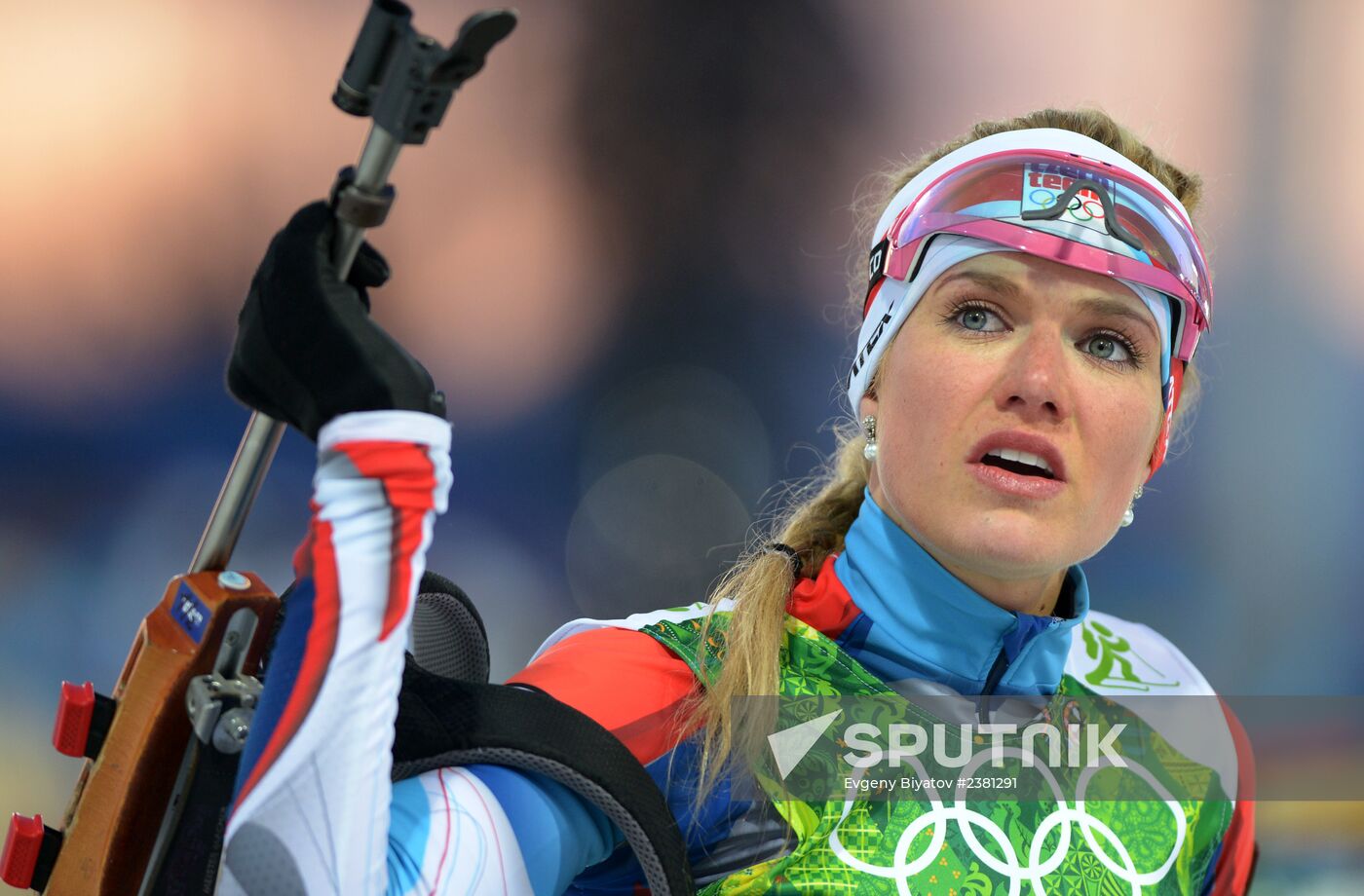 2014 Winter Olympics. Biathlon. Mixed relay