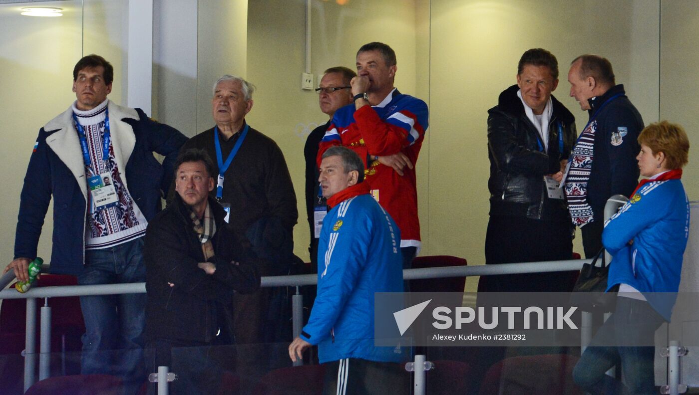 2014 Winter Olympics. Ice hockey. Men. Finland vs. Russia