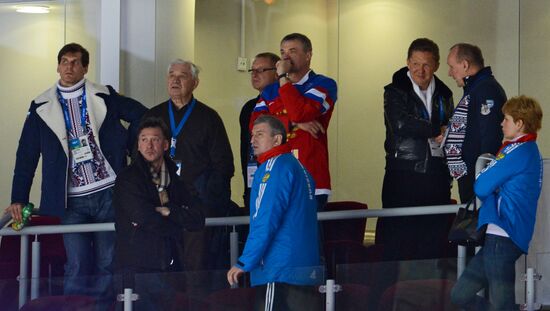 2014 Winter Olympics. Ice hockey. Men. Finland vs. Russia