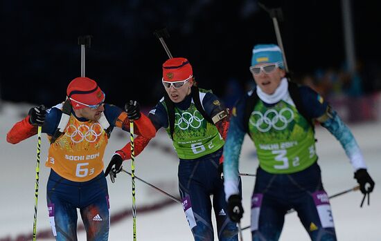 2014 Winter Olympics. Biathlon. Mixed relay