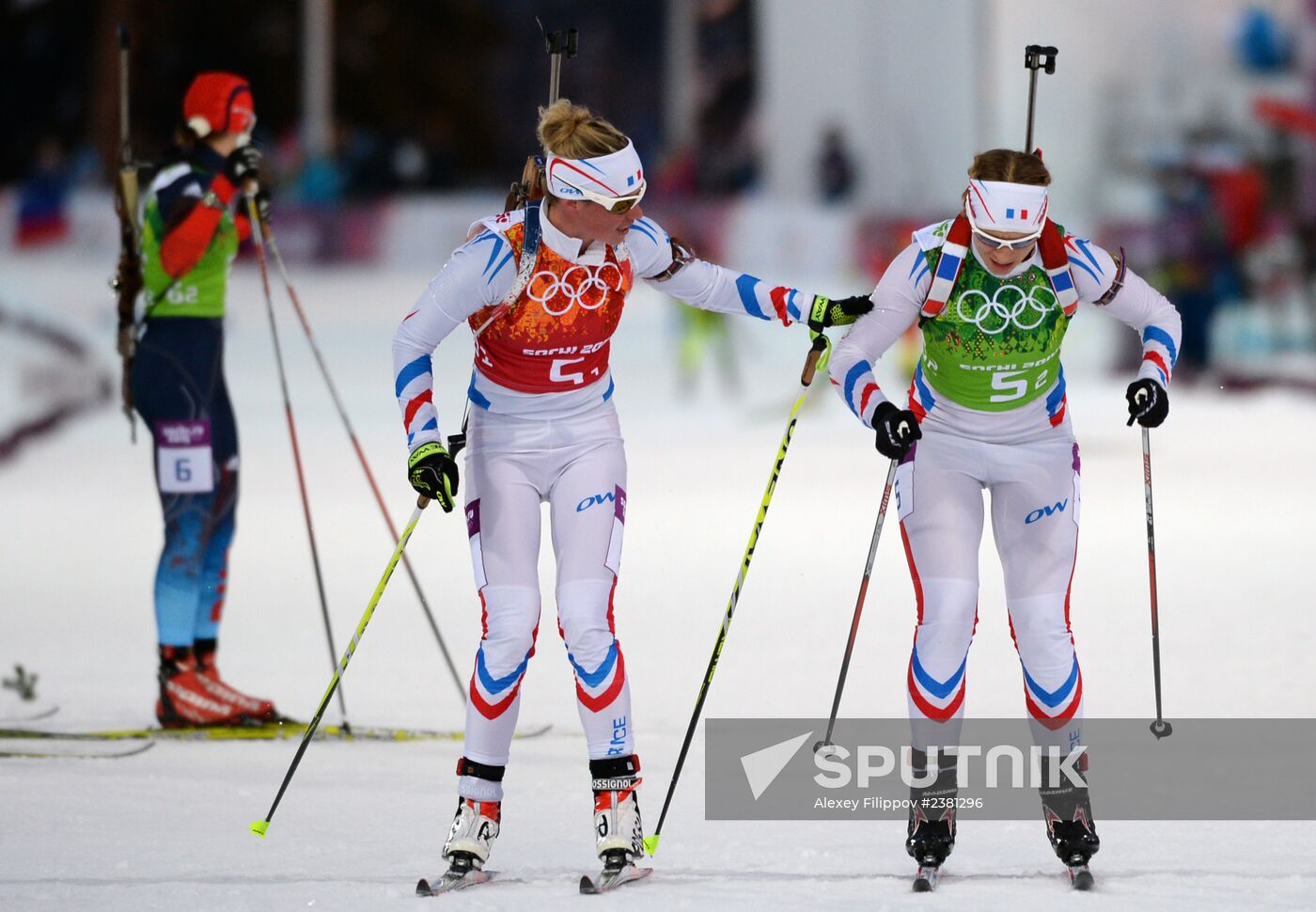 2014 Winter Olympics. Biathlon. Mixed relay